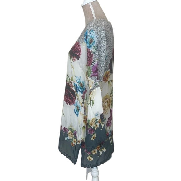 Johnny Was “Linden” Floral Flowy Tunic Top - Picture 3 of 13